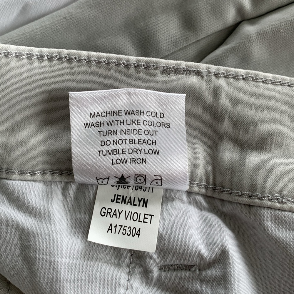 LILA RYAN NWT! Women’s Bootcut Trousers GrayViolet Soft Brushed Sateen Fitted 10 - Picture 7 of 12